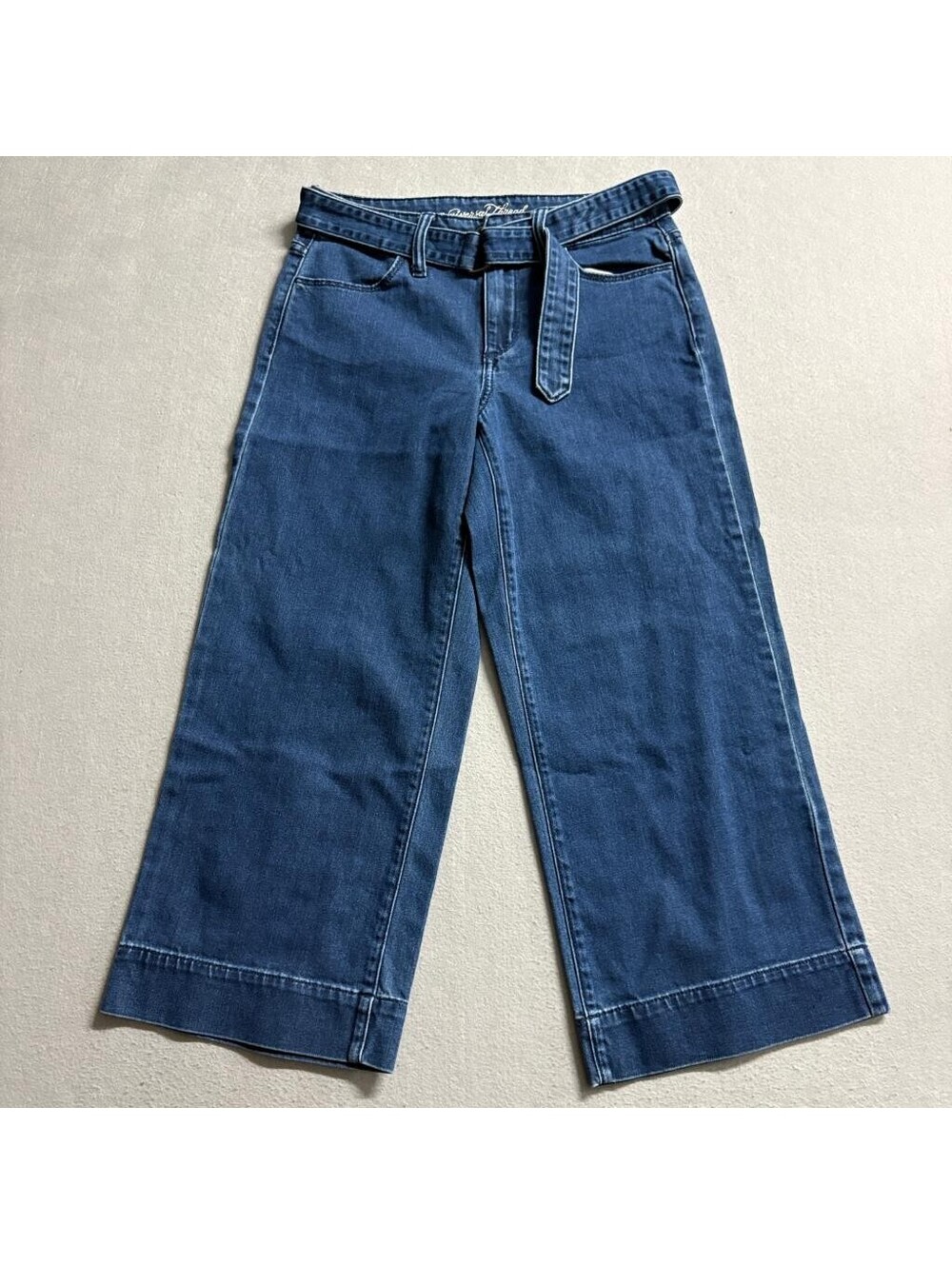 Universal Thread High Rise Wide Leg Crop Jeans Womens Size 2 26 Blue Denim
